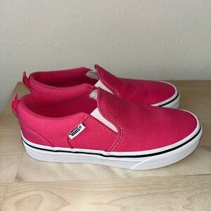 Vans Kids Fuchsia Slip-On Sneakers